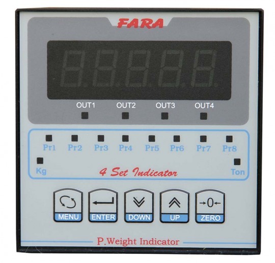 Weight display with four relay outputs-WI 504